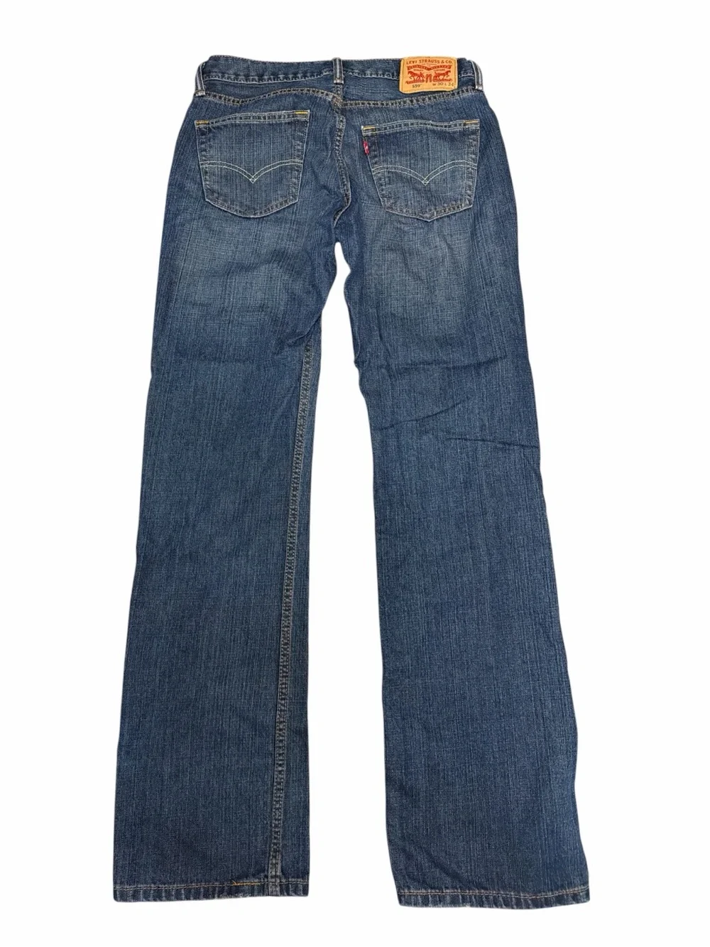 Levi’s 559 Jeans Mens 30x34 Relaxed Straight Medium Wash Distressed Denim